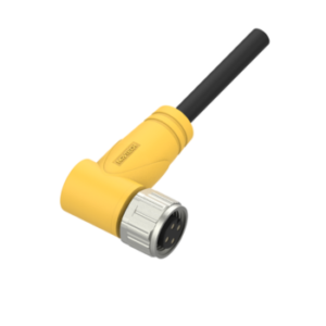 M12, male, straight, 4-pin, unshielded, PVC cable