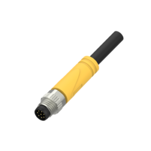 M8, male, straight, 8-pin, unshielded, PVC cable, 5 m